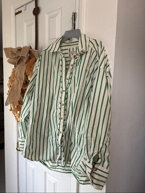 We the Free Women's Striped Oversized Button-down Shirt